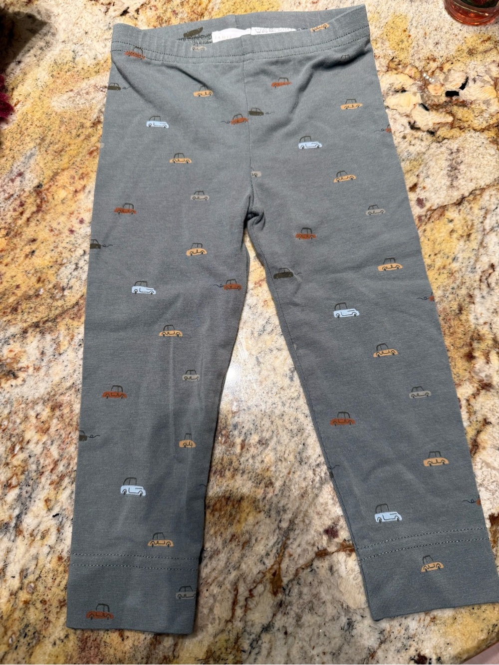 Jamie Kay Toddler Gray Car-Print Leggings
